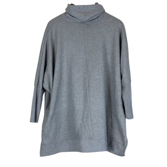 Cherish Tunic Sweater Womens XS Gray Tunic High Low Stretch Oversized Cozy - Picture 3 of 5